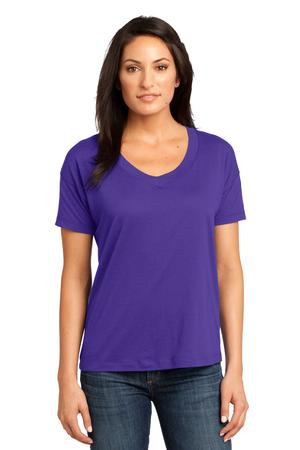 District Made – Ladies Modal Blend Relaxed V-Neck Tee Style DM480 6