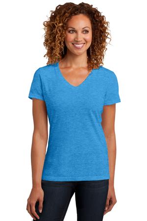 District Made Ladies Perfect Blend V-Neck Tee Style DM1190L 2