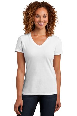 District Made Ladies Perfect Blend V-Neck Tee Style DM1190L 8