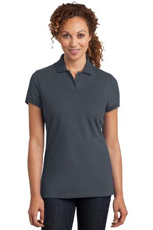 District Made Ladies Stretch Pique Polo Style DM425 2