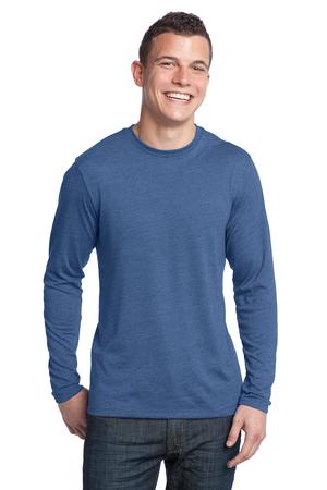 District – Young Mens Textured Long Sleeve Tee Style DT171 2