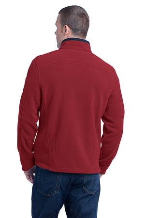 Eddie Bauer – Full-Zip Fleece Jacket Style EB200 Red Rhubarb Back