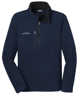 Eddie Bauer – 1/4-Zip Fleece Pullover Style EB202 River Blue Flat