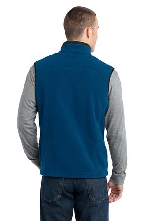 Eddie Bauer - Fleece Vest Style EB204 Deep Sea Blue Back