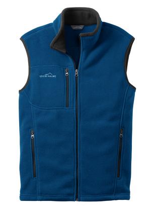 Eddie Bauer - Fleece Vest Style EB204 Deep Sea Blue Flat Front