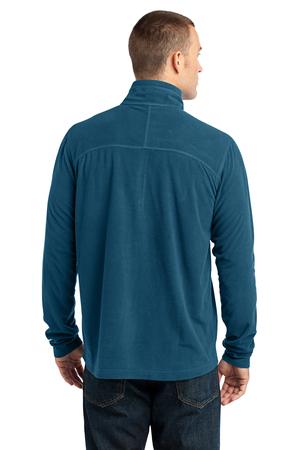 Eddie Bauer – 1/4-Zip Grid Fleece Pullover Style EB220 Adriatic Blue Back