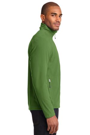 Eddie Bauer Full-Zip Microfleece Jacket Style EB224 Irish Green Side
