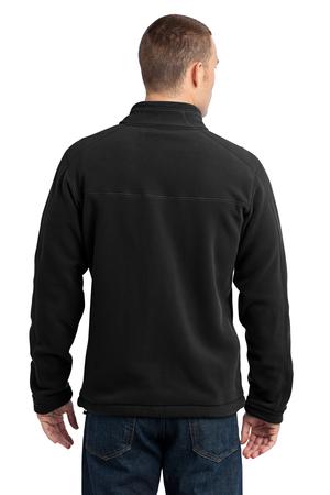 Eddie Bauer – Wind Resistant Full-Zip Fleece Jacket Style EB230 Black Back