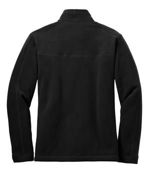 Eddie Bauer – Wind Resistant Full-Zip Fleece Jacket Style EB230 Black Flat Back