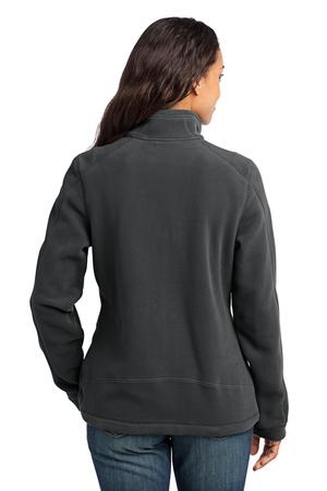 Eddie Bauer – Ladies Wind Resistant Full-Zip Fleece Jacket Style EB231 Iron Gate Back