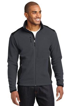 Eddie Bauer Full-Zip Sherpa Fleece Jacket Style EB232 Grey Steel/Black