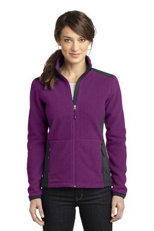 Eddie Bauer Ladies Full-Zip Sherpa Fleece Jacket Style EB233 Concord Purple/Grey Steel