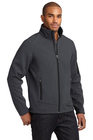 Eddie Bauer Rugged Ripstop Soft Shell Jacket Style EB534 Grey Steel/Black Angle