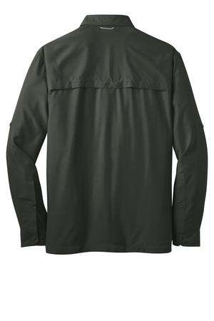 Eddie Bauer - Long Sleeve Performance Fishing Shirt Style EB600 Boulder Flat Back