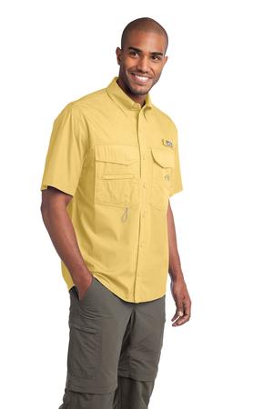 Eddie Bauer – Short Sleeve Fishing Shirt Style EB608 Goldenrod Yellow Angle