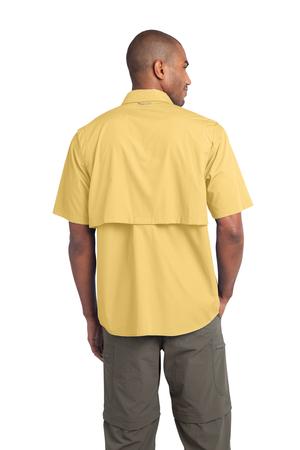 Eddie Bauer - Short Sleeve Fishing Shirt Style EB608 Goldenrod Yellow Back