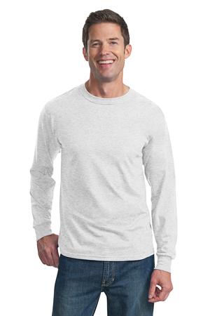 Fruit of the Loom Heavy Cotton HD 100% Cotton Long Sleeve T-Shirt Style 4930 Ash