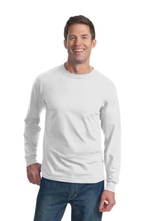 Fruit of the Loom Heavy Cotton HD 100% Cotton Long Sleeve T-Shirt Style 4930 White