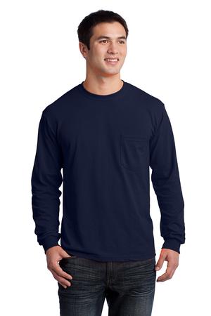 Gildan – Ultra Cotton 100% Cotton Long Sleeve T-Shirt with Pocket Style 2410 2