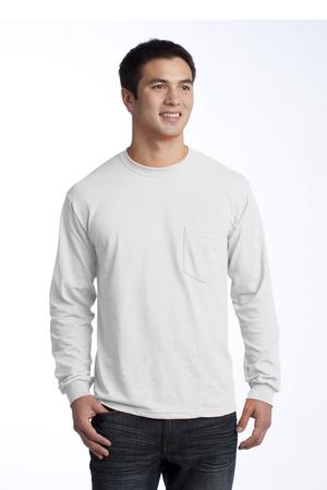 Gildan – Ultra Cotton 100% Cotton Long Sleeve T-Shirt with Pocket Style 2410 6