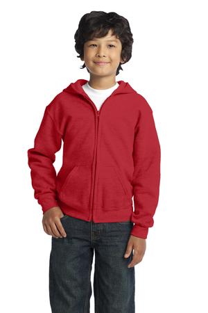 Gildan Youth Heavy Blend Full-Zip Hooded Sweatshirt Style 18600B 5