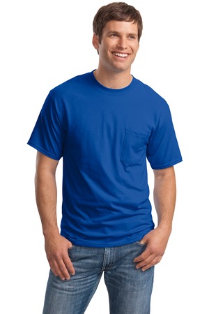 Hanes Beefy-T – 100% Cotton T-Shirt with Pocket Style 5190 6