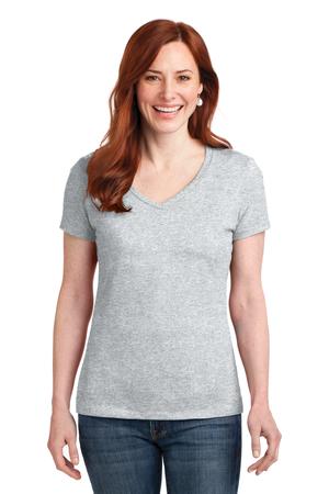 Hanes Ladies Nano-T Cotton V-Neck T-Shirt Style S04V