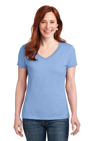 Hanes Ladies Nano-T Cotton V-Neck T-Shirt Style S04V 7