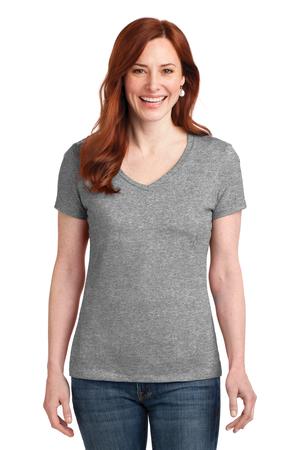 Hanes Ladies Nano-T Cotton V-Neck T-Shirt Style S04V 8