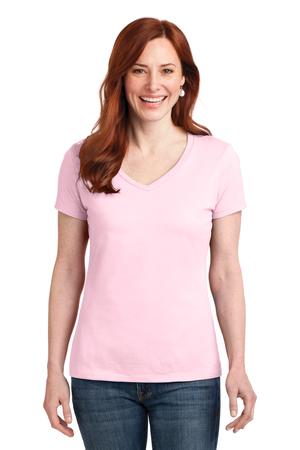 Hanes Ladies Nano-T Cotton V-Neck T-Shirt Style S04V 10