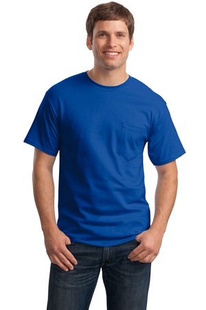 Hanes – Tagless 100%  Cotton T-Shirt with Pocket Style 5590 5