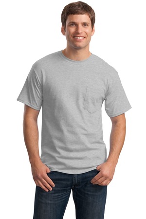 Hanes – Tagless 100%  Cotton T-Shirt with Pocket Style 5590 8
