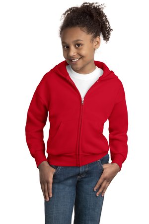 Hanes – Youth Comfortblend EcoSmart Full-Zip Hooded Sweatshirt Style P480 4