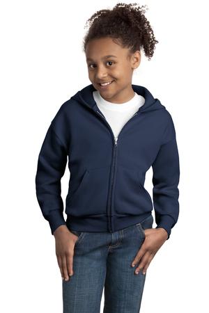 Hanes – Youth Comfortblend EcoSmart Full-Zip Hooded Sweatshirt Style P480 7