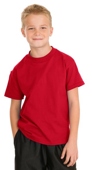 Hanes – Youth Tagless 100%  Cotton T-Shirt Style 5450 4
