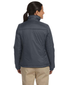 harriton-ladies-essential-polyfill-jacket-graphite-back