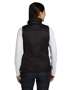 harriton-ladies-essential-polyfill-vest-black-back