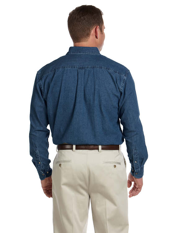 harriton-mens-6.5-oz-long-sleeve-denim-shirt-back