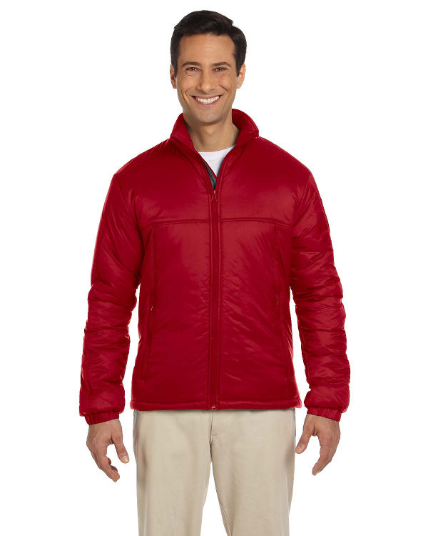 Harriton Men's Essential Polyfill Jacket Red