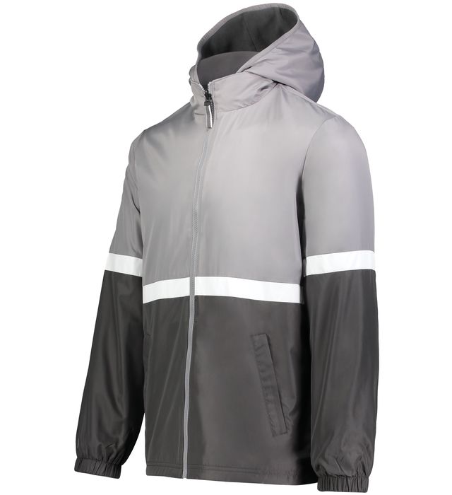 Holloway Lightweight Polyester Wind and Water Proof Reversible Jacket  Youth 229687 Athletic Grey/Carbon