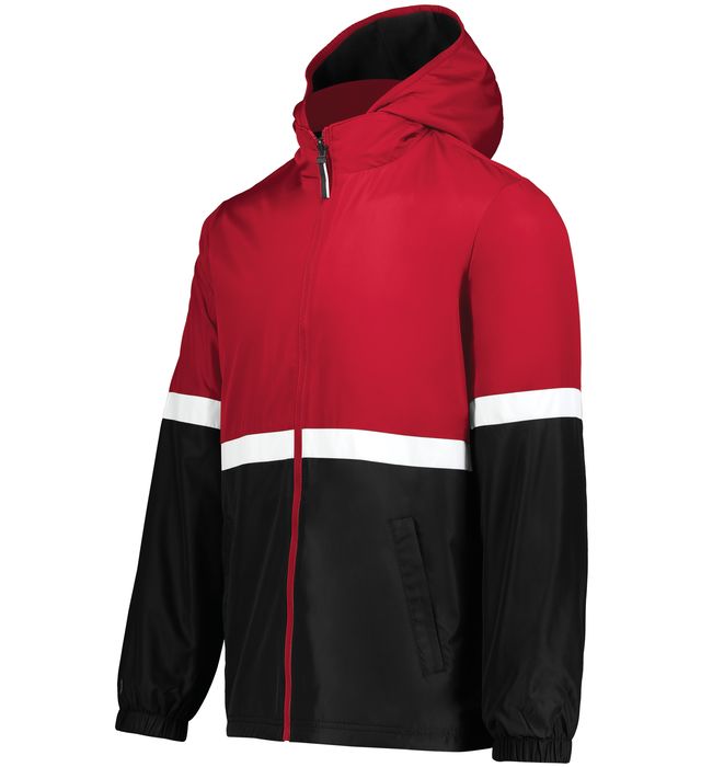 Holloway Lightweight Polyester Wind and Water Proof Reversible Jacket  Youth 229687 Scarlet/Black
