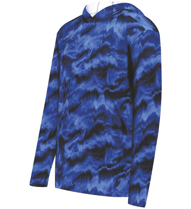 holloway-3-panel-hood-youth-stock-cotton-touch™-poly-hoodie-navy shockwave print