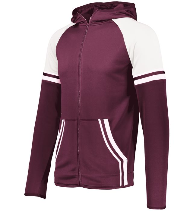holloway-3-piece-mesh-lined-hood-full-zip-retro-grade-jacket-maroon-white