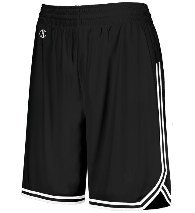 holloway-7-inch-inseam-ladies-retro-basketball-shorts-black-white