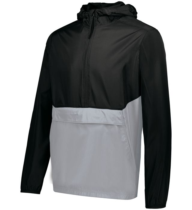 holloway-adjustable-3-piece-hood-half-zip-pack-pullover-black-athletic grey