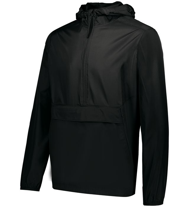 holloway-adjustable-3-piece-hood-half-zip-pack-pullover-black