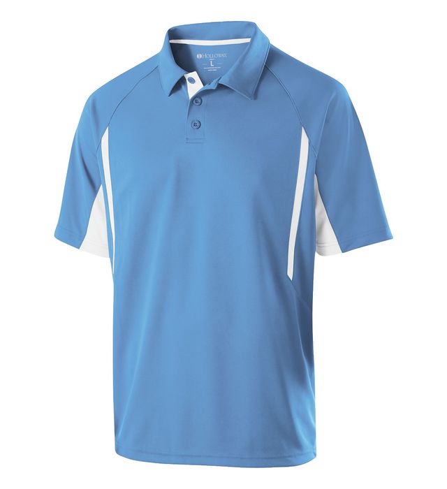 Holloway Avenger Polo Three Matching Buttons with Self-Fabric Collar 222530 University Blue/White