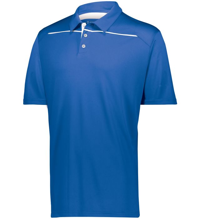 Holloway Defer Polo Three-Button Angled Placket With Set-In Sleeves 222561 Royal/White