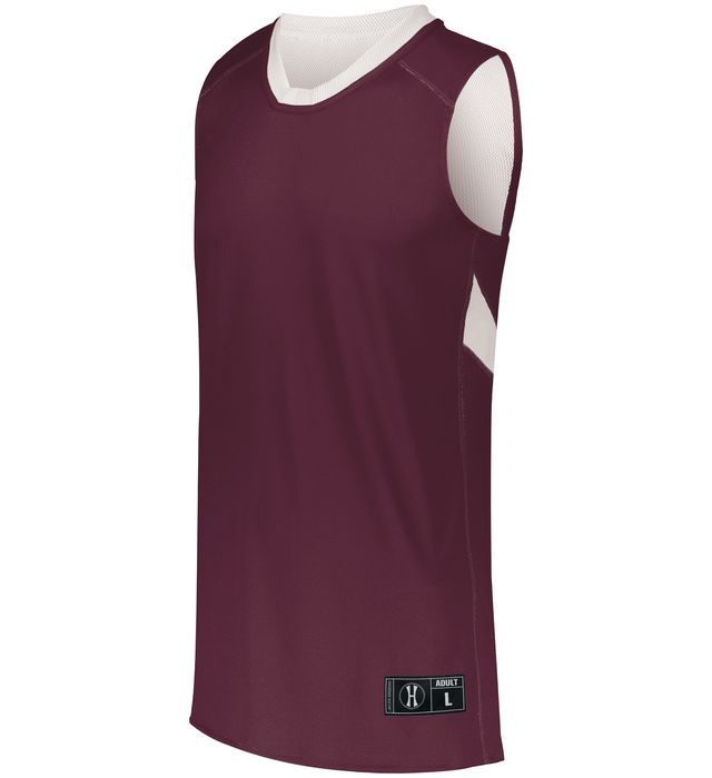 holloway-dual-side-single-ply-basketball-v-neck-collar-jersey-maroon-white