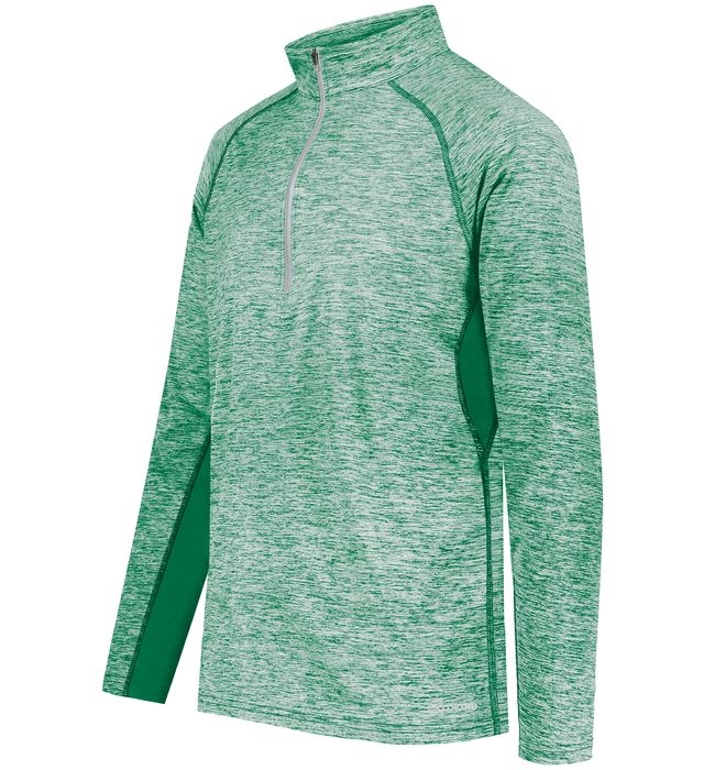 Holloway Electrify Coolcore 1/2 Zip Pullover With Reflective Tape 222574 Kelly Heather
